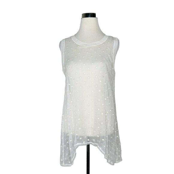 BEATE HEYMANN Street Couture Size 40 new sheer dot tank Retails For $315… - Picture 1 of 12